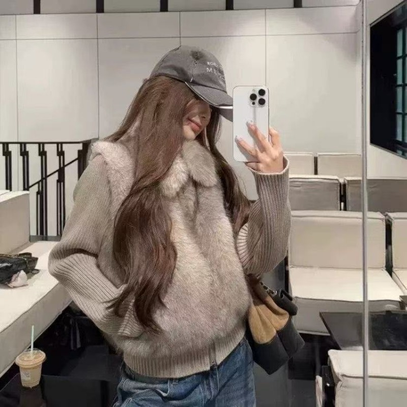 겨울용 인조 모피 재킷, 여성용, 모피 패치워크, 탈부 - Streetwear Brand Clothing 리뷰 및 가격